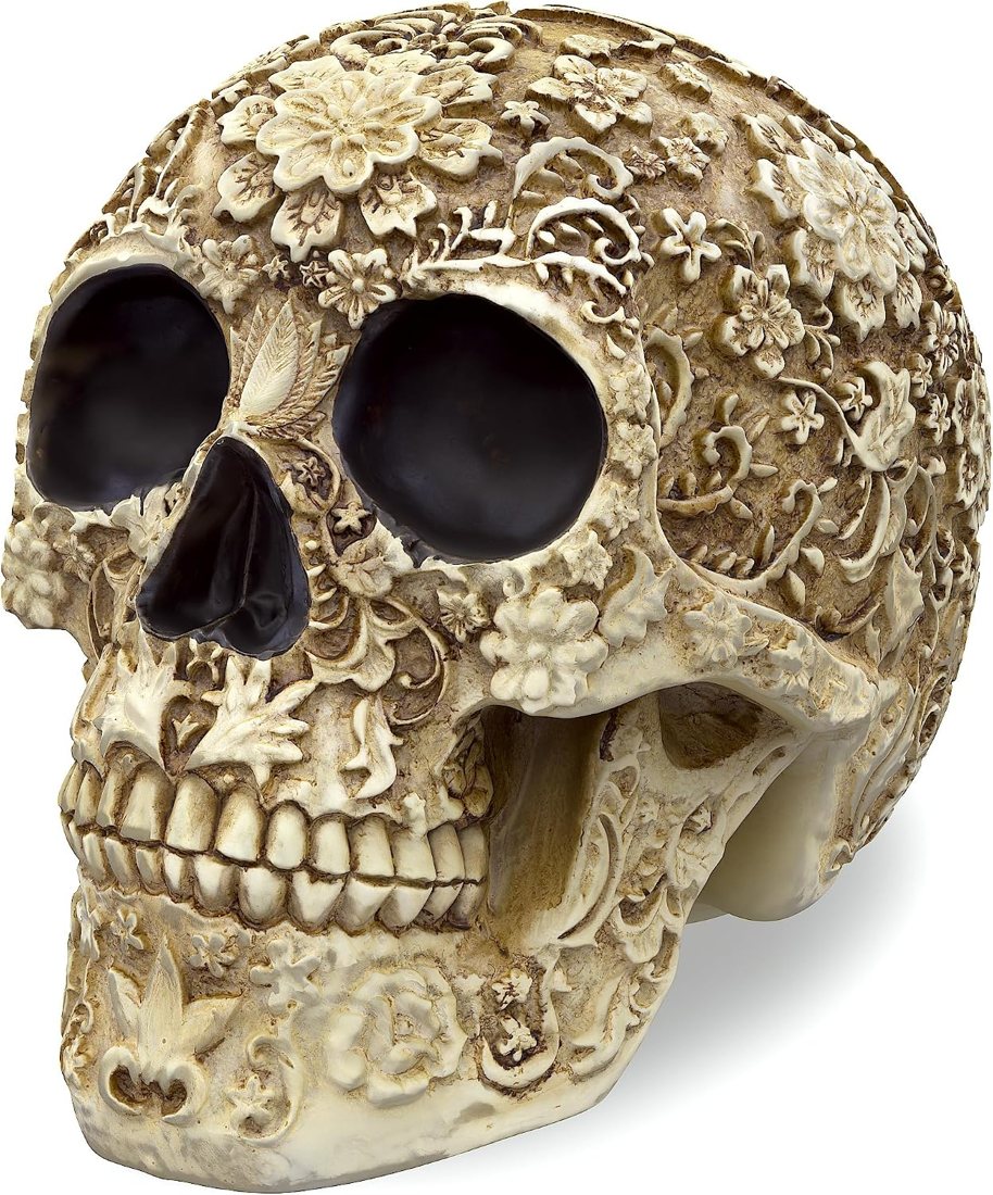 Readaeer Floral Day of the Dead Skull