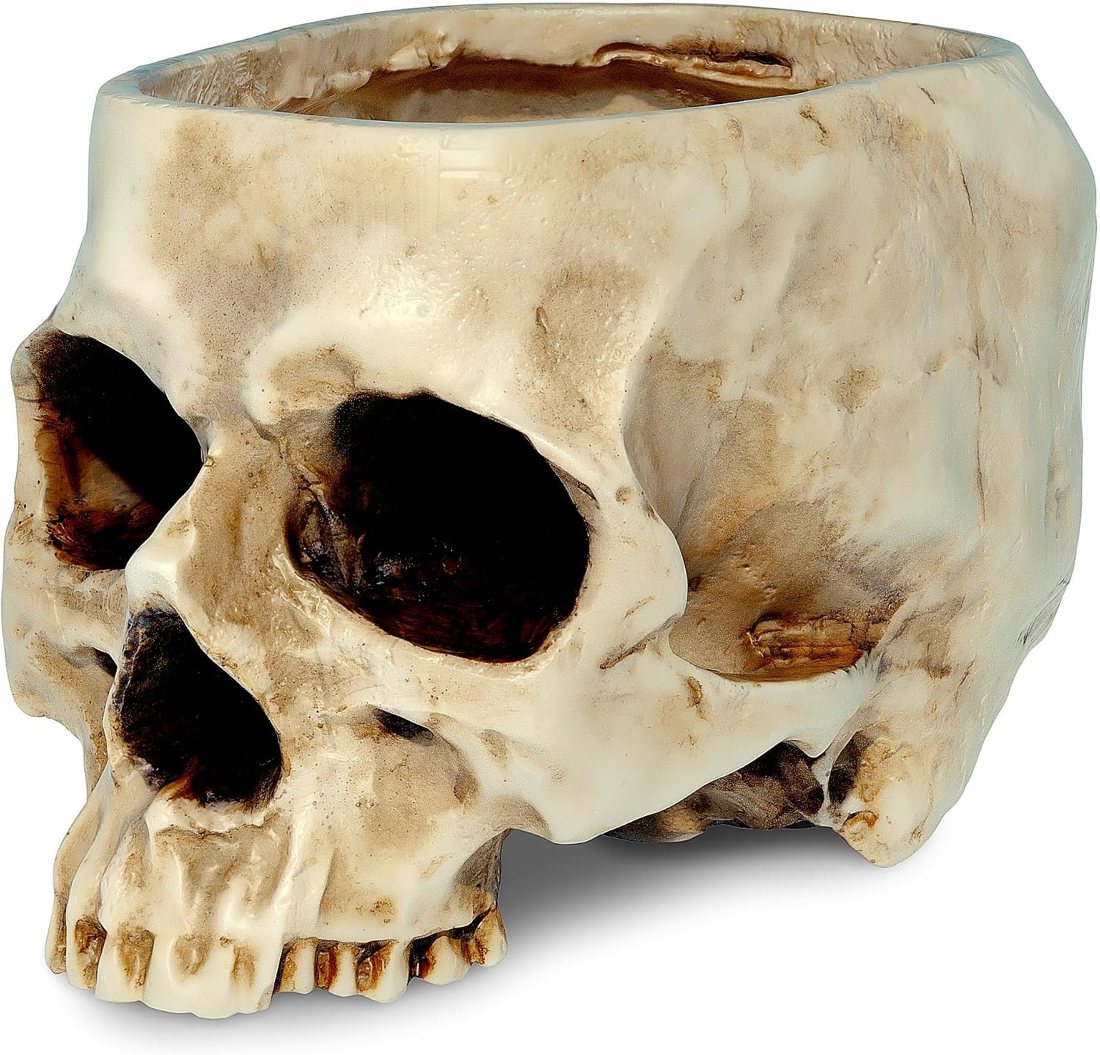 Readaeer Skull Planter with Drain Hole